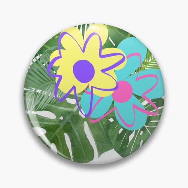 Artikelvorschau, Blumen und Blätter tropischer Pflanzen und einfache moderne Grafik entworfen und verkauft von CURIOUsDADA.