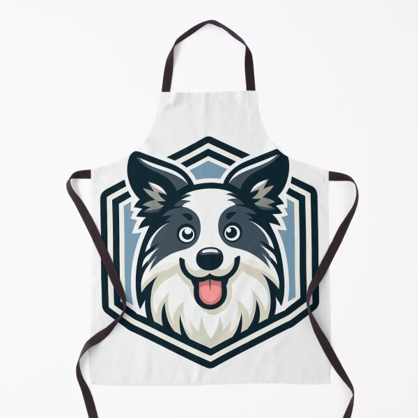 Item preview, Border Collie Black And White Herding Dog Cartoon Happy Smiling designed and sold by CoffeeIsATrip.