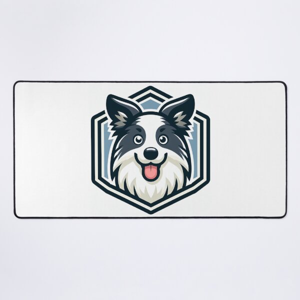 Item preview, Border Collie Black And White Herding Dog Cartoon Happy Smiling designed and sold by CoffeeIsATrip.