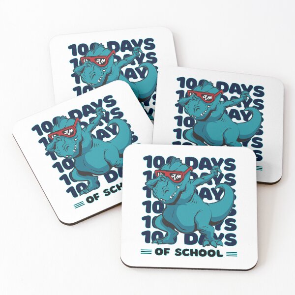 Item preview, 100 Days of school typography featuring a T-rex dino Dabbing #2 designed and sold by XYDstore.