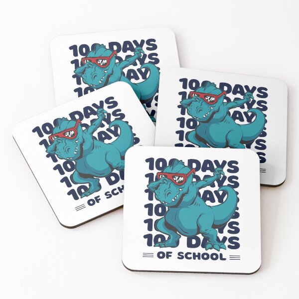 Item preview, 100 Days of school typography featuring a T-rex dino Dabbing #3 designed and sold by XYDstore.