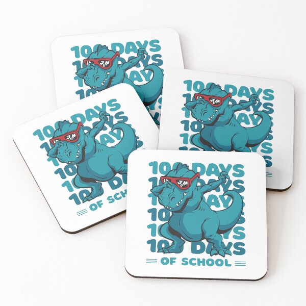 Item preview, 100 Days of school typography featuring a T-rex dino Dabbing #4 designed and sold by XYDstore.
