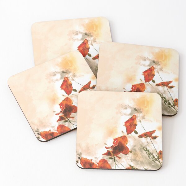 Item preview, Red Poppy #floral #watercolor designed and sold by Vesuvik-Designs.
