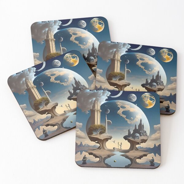Item preview, Dreamscapes: Abstract Surreal Art T-Shirt designed and sold by artmanikin.