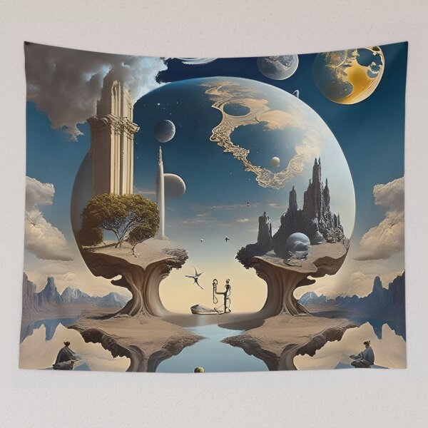 Item preview, Dreamscapes: Abstract Surreal Art T-Shirt designed and sold by artmanikin.