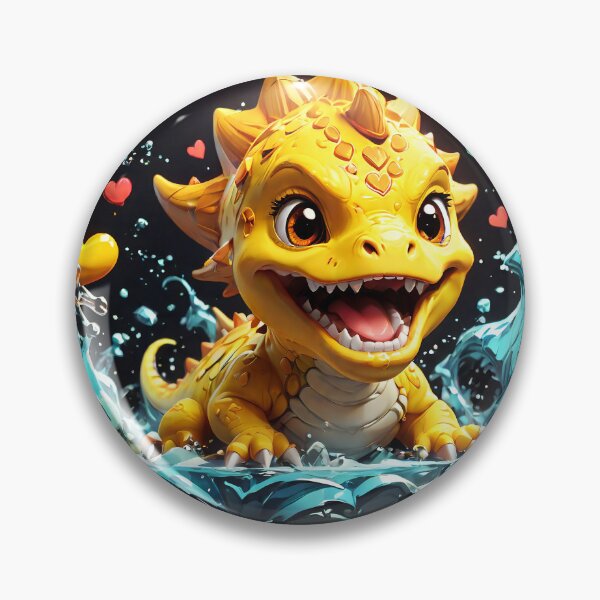 Item preview, Cute Baby Yellow Dino Love Potion designed and sold by Kaizoku85.