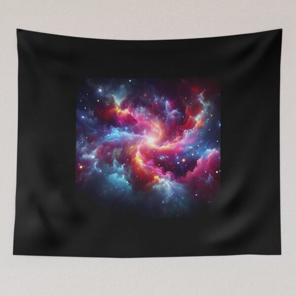 Item preview, Cosmic Symphony: Vibrant Nebula Dancing Amidst Starry Celestial Bodies designed and sold by DethLock.