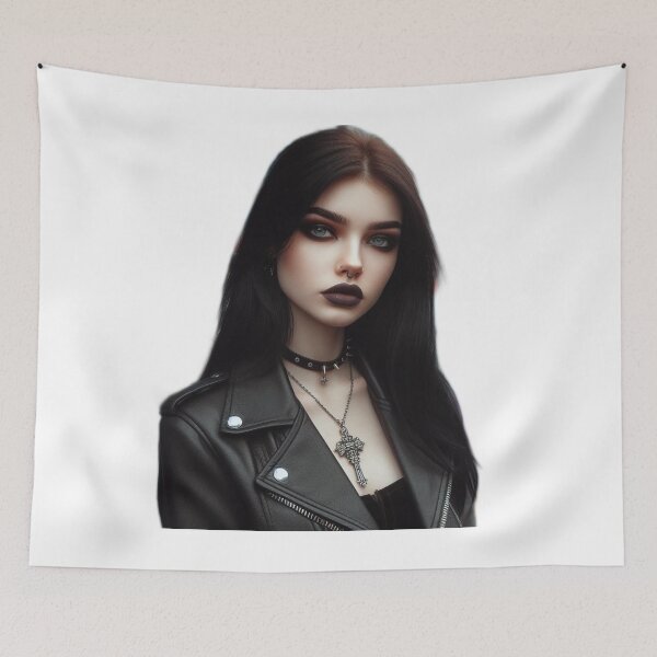 Item preview, Young gothic woman designed and sold by SommeryLaser.