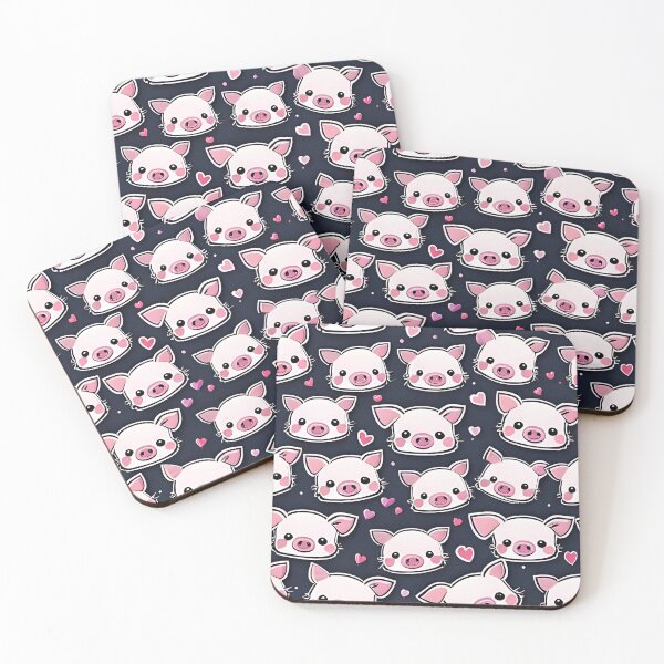 Item preview, Lovely Pig Love Heart Pattern designed and sold by TheArtOfPat.