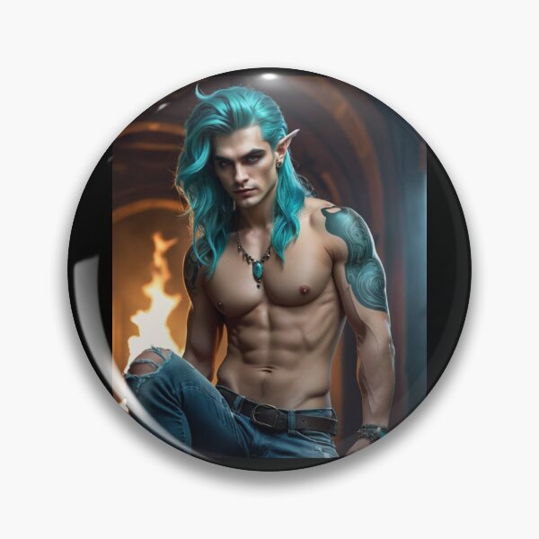 Item preview, An elve shirtless male asking you with his eyes designed and sold by NerdscapeDC.