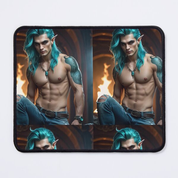 Item preview, An elve shirtless male asking you with his eyes designed and sold by NerdscapeDC.