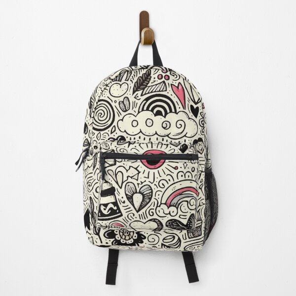 Item preview, Aesthetic Pattern with Doodles | Valentine designed and sold by StarArtsStudio.