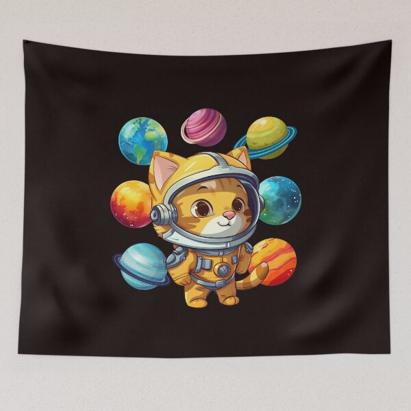 Item preview, Kitten in space designed and sold by PepeCartoon.