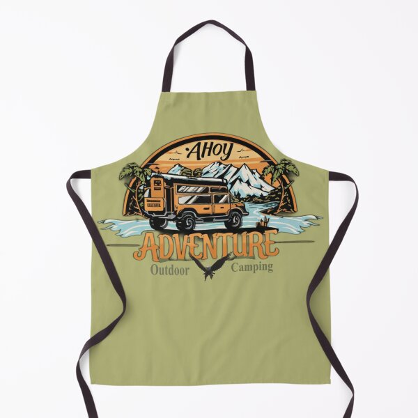 Item preview, Graphic for an outdoor camping fan with the text 'Ahoy Adventure' designed and sold by Tomasz Siennicki.
