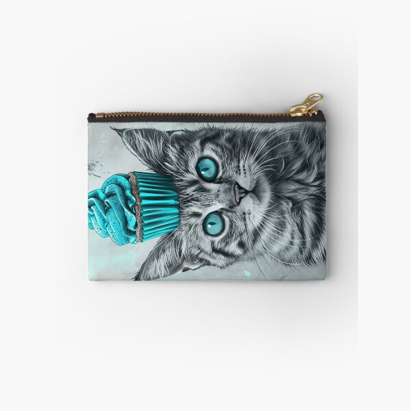 Item preview, Cute Cat With A Blue Cupcake designed and sold by prettykaler.
