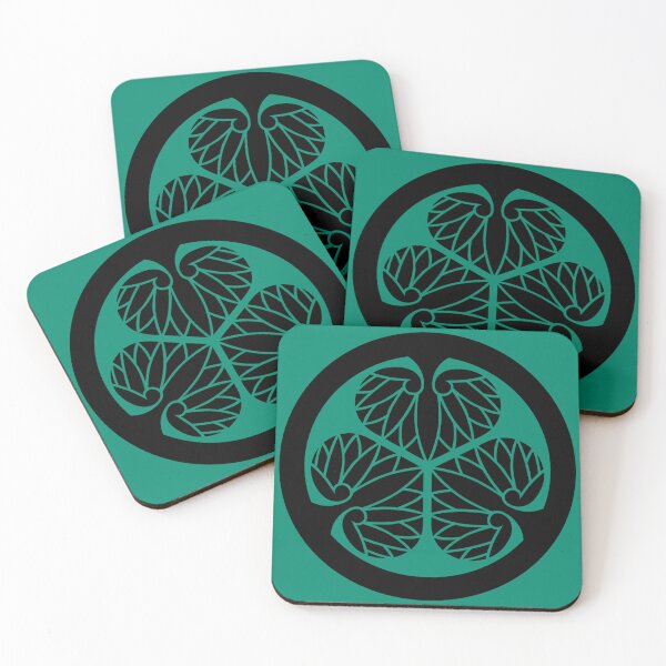Item preview, Traditional Japanese Samurai crest: Tokugawa mallow - Aotake designed and sold by Onigokko.