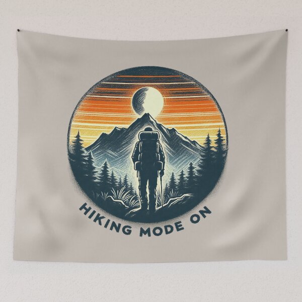 Item preview, Hiking Mode On: Embrace the Outdoor and Eco-Trend designed and sold by RuyaFab.