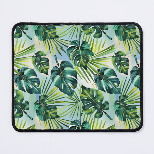 Item preview, watercolor Monstera Leaf pattern, Palm Green Nature Painterly Seamless Painting designed and sold by sadedream.