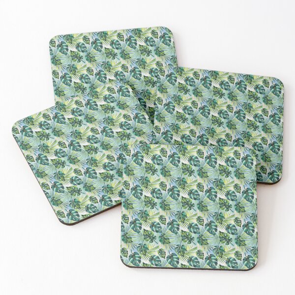 Item preview, watercolor Monstera Leaf pattern, Palm Green Nature Painterly Seamless Painting designed and sold by sadedream.