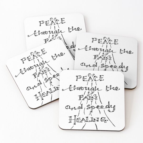 Item preview, Peace through the pain and speedy healing.  designed and sold by GRACEHOPEFORTUN.