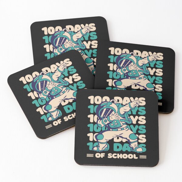 Item preview, 100 days of school typography featuring Astronauts dabbing #3 designed and sold by XYDstore.