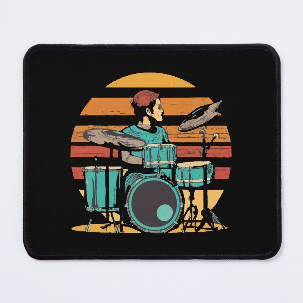 Item preview, Vintage colors sunset and skates drums designed and sold by desinganddecor.