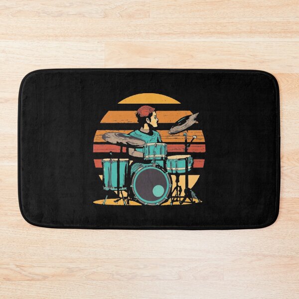Item preview, Vintage colors sunset and skates drums designed and sold by desinganddecor.
