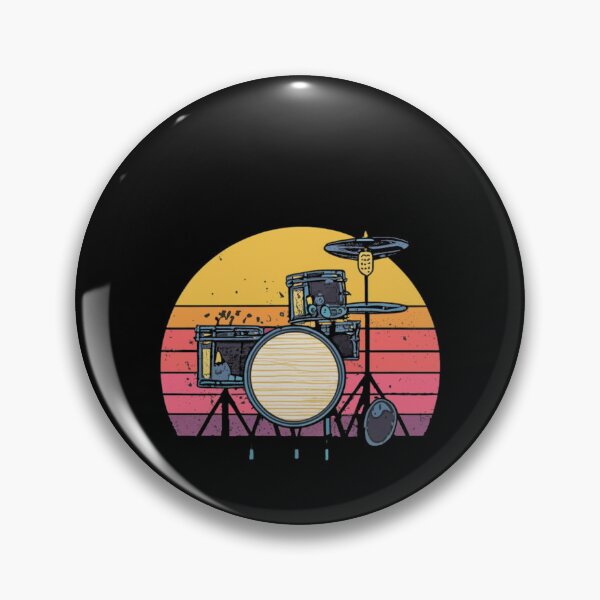 Item preview, Vintage colors sunset and skates drums designed and sold by desinganddecor.