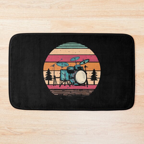 Item preview, Vintage colors sunset and skates drums designed and sold by desinganddecor.