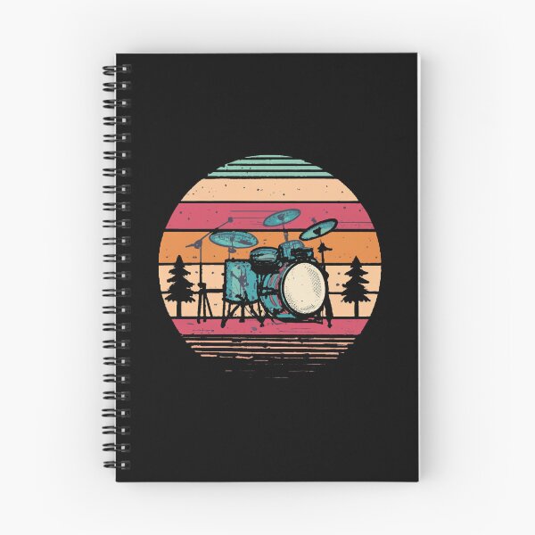 Item preview, Vintage colors sunset and skates drums designed and sold by desinganddecor.