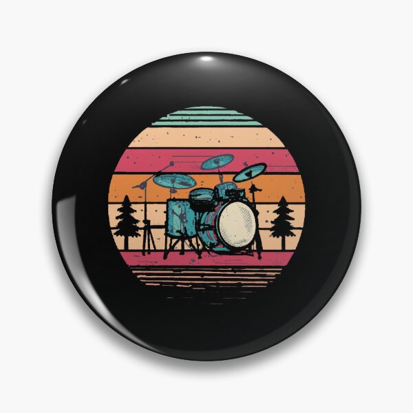 Item preview, Vintage colors sunset and skates drums designed and sold by desinganddecor.