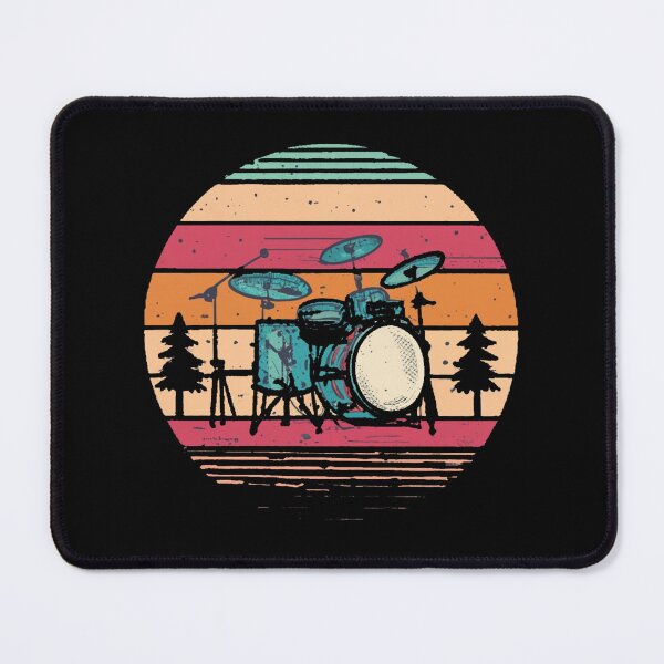 Item preview, Vintage colors sunset and skates drums designed and sold by desinganddecor.