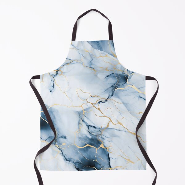 Item preview, Blue Marble Gold Veined designed and sold by JackrabbitPub.