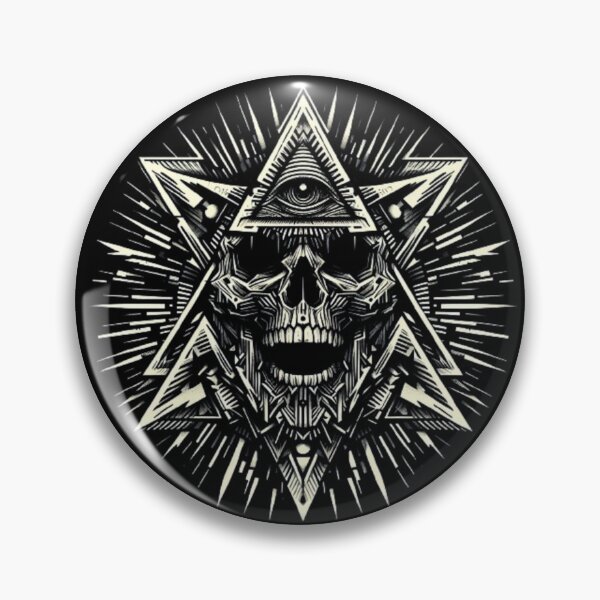 Item preview, Paintings from the Illuminati series-All-seeing eye and skull, Masonic, Knowledge, designed and sold by 2012DreamVision.