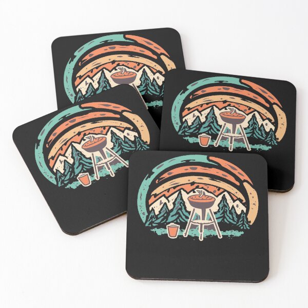 Item preview, Vintage colors sunset and barbeque designed and sold by desinganddecor.