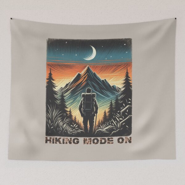 Item preview, Embrace Nature Hiking Mode On for Sustainable Adventures designed and sold by RuyaFab.
