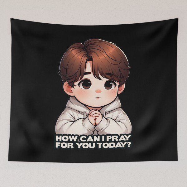 Item preview, How Can I Pray For You Today Little Boy designed and sold by plushism.