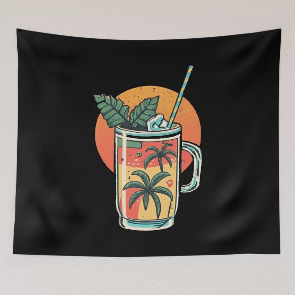 Item preview, Copy of Vintage colors sunset and skates drums designed and sold by desinganddecor.