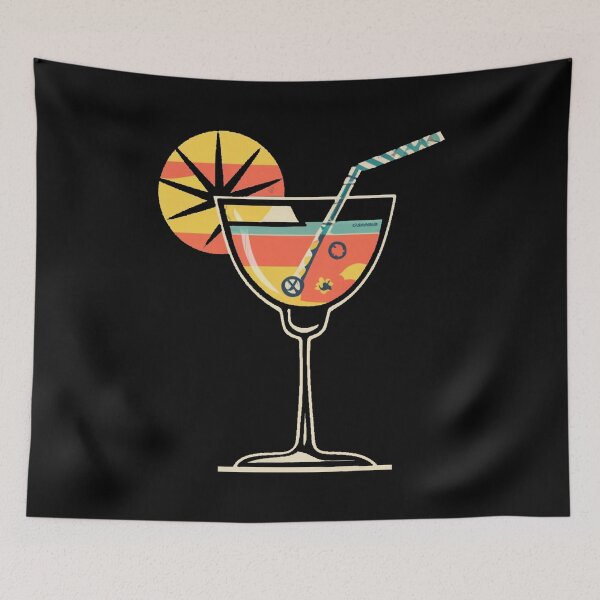 Item preview, Vintage colors sunset and skates drums designed and sold by desinganddecor.