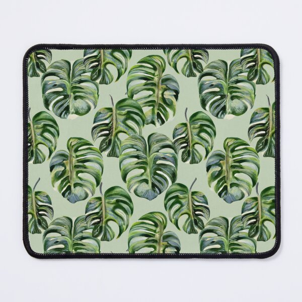 Item preview, watercolor Monstera Leaf pattern, Palm Green Nature Painterly Seamless Painting designed and sold by sadedream.