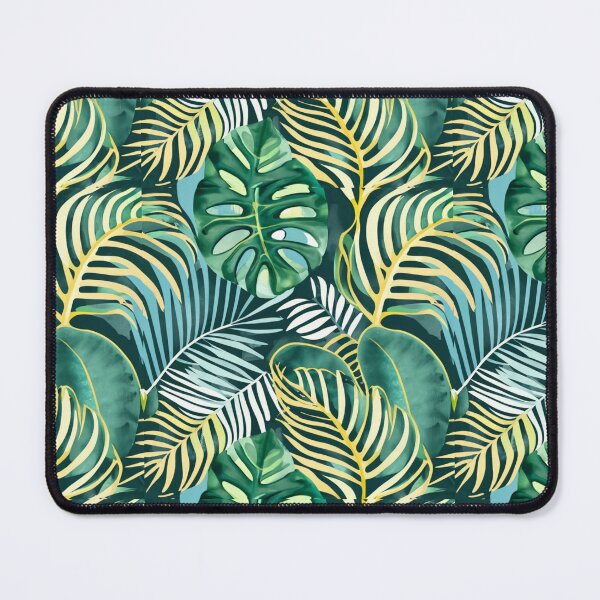 Item preview, Watercolor Monstera Leaf pattern, Palm Green Nature Painterly Seamless Painting designed and sold by sadedream.