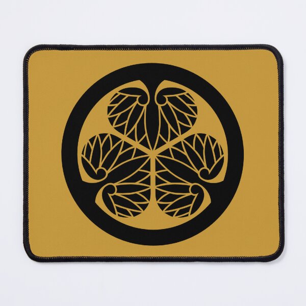 Item preview, Traditional Japanese Samurai crest: Tokugawa mallow - Kuwacha designed and sold by Onigokko.