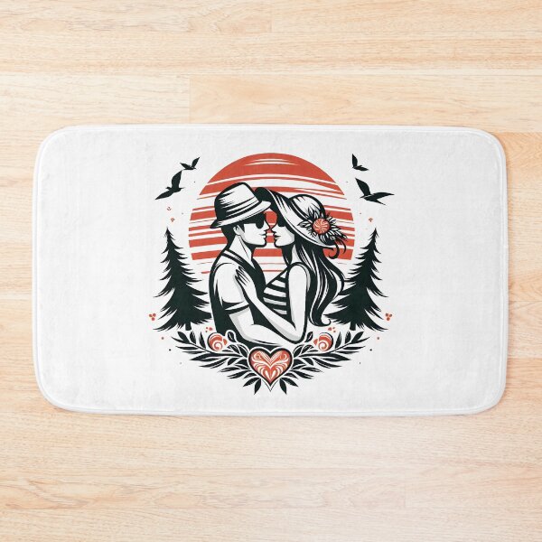 Item preview, Couple in valentines day Holiday vacations mood enjoying moment. designed and sold by vectorillus.