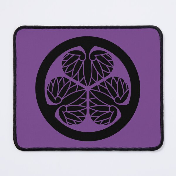 Item preview, Traditional Japanese Samurai crest: Tokugawa mallow - Edomurasaki designed and sold by Onigokko.
