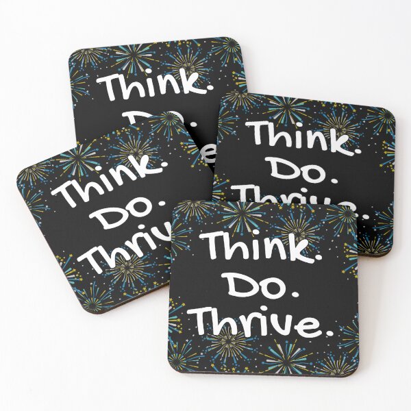 Item preview, Think Do Thrive Inspirational Phrase designed and sold by FrequencyV.