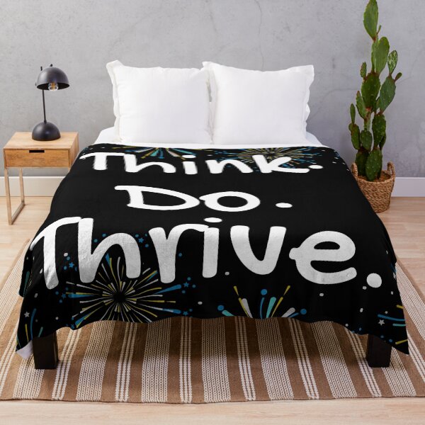 Item preview, Think Do Thrive Inspirational Phrase designed and sold by FrequencyV.