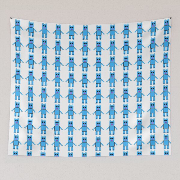 Item preview, Cute robot in light blue designed and sold by Mintlighter.