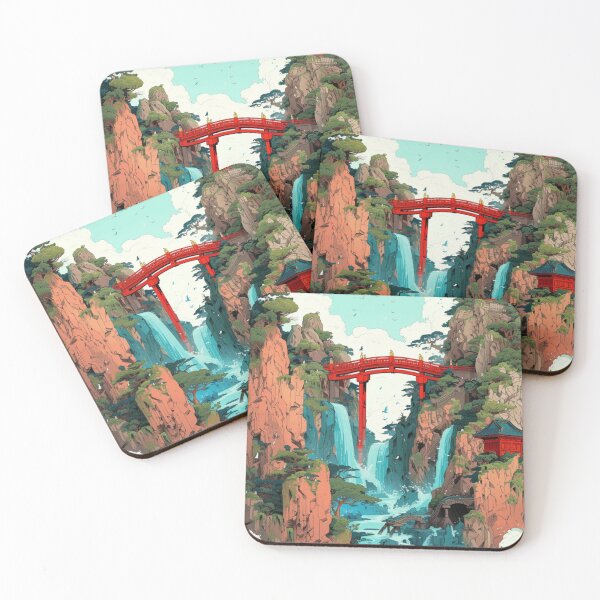 Item preview, In the RiverIn the River, Nature Illustration, Watercolor Landscape Image designed and sold by IdeaSmith.
