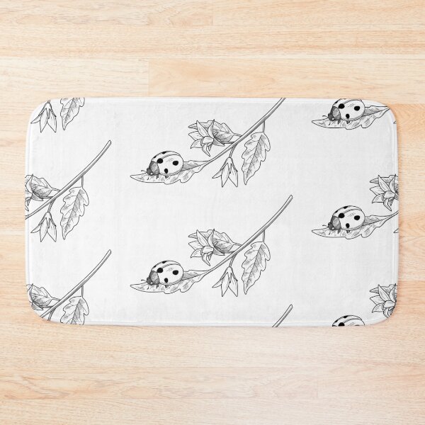 Item preview, Ladybird on a Leaf Etching designed and sold by Idle Morrow.
