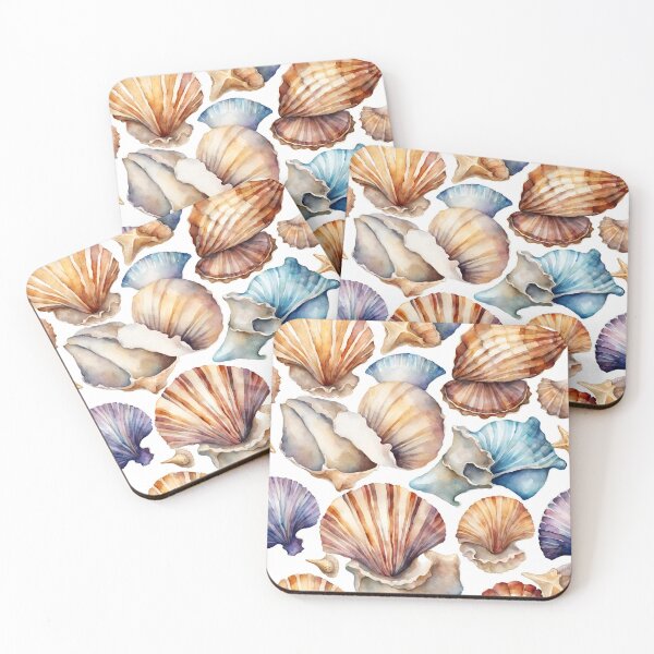 Item preview, Seashells watercolor art. designed and sold by Swingfroglet.